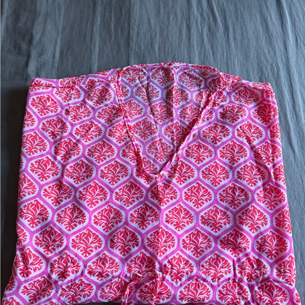 Pink Patterned Women's Top - Picture 2 of 2